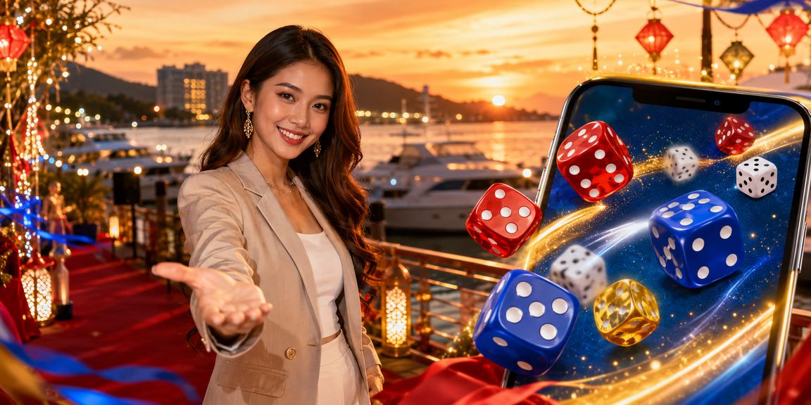 Permainan dadu tema Hari Raya di Kota Kinabalu bersama rjbet
