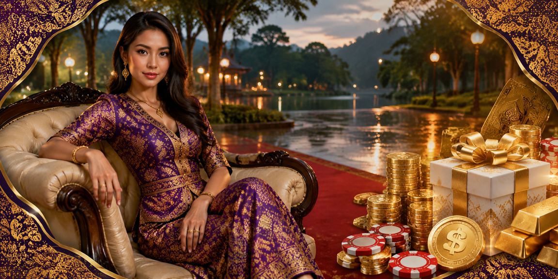 Suasana hiburan kasino bertema batik Malaysia dalam platform rjbet
